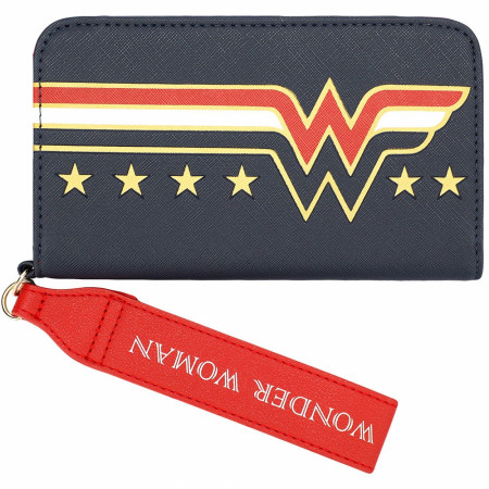 Wonder Woman Symbol Phone Case Wallet Wristlet